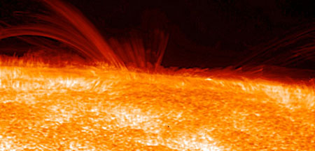 ФОТО СОЛНЦА - НАСА. Фотографии Солнца. Хромосфера Солнца. Фото - солнечный оптический телескоп Hinode (НАСА) 